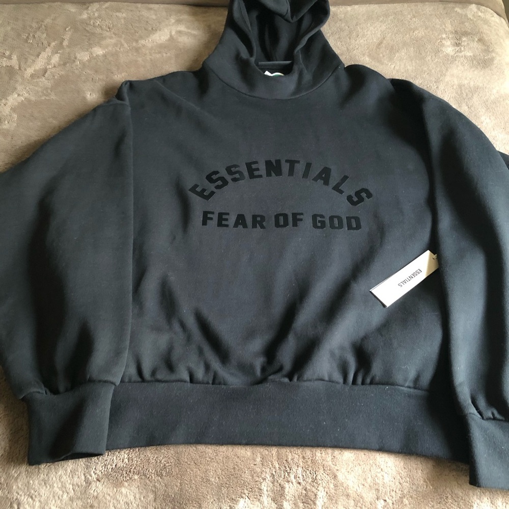 Essentials Black Bomber Jacket Varsity Style